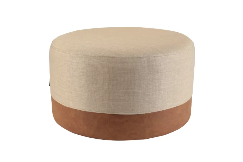 Low Pouf Redondo beige