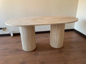 Mesa mármol Base Madera